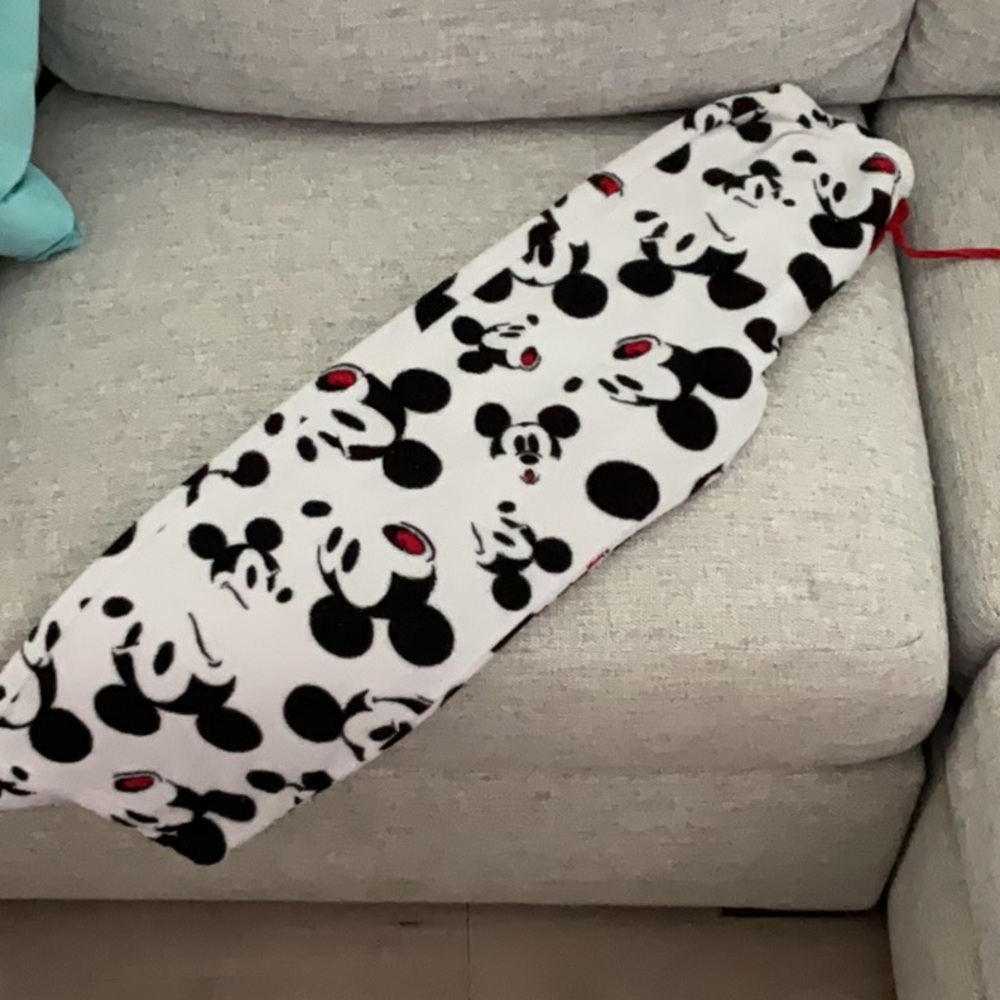 Disney White and Black Pajama Bottoms with Mickey Mouse Design